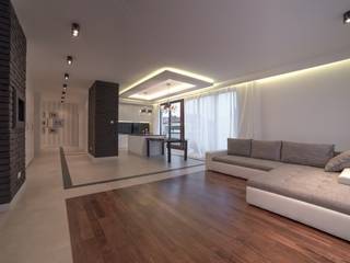 Penthouse, Perfect Space Perfect Space Nowoczesny salon