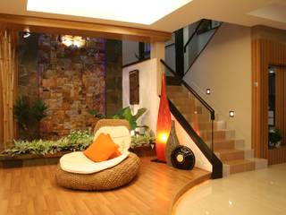 Tropical Retreat | SEMI-DETACHED, Design Spirits Design Spirits Tropische Wohnzimmer