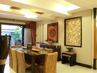 Tropical Retreat | SEMI-DETACHED, Design Spirits Design Spirits Tropical style dining room