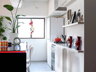 TZN-天板３枚重ねのオリジナルテーブルを, 株式会社ブルースタジオ 株式会社ブルースタジオ Cocinas de estilo moderno