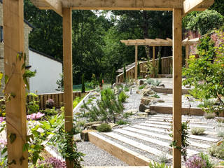 Modern Garden with a rustic twist, Yorkshire Gardens Yorkshire Gardens Сад в стиле модерн