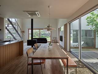 ホワイエのある家, toki Architect design office toki Architect design office Modern dining room