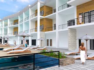 Oasis hotel, unlimteddesigns unlimteddesigns Casas de estilo clásico Cobre/Bronce/Latón Blanco