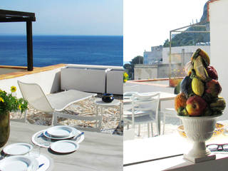 Sea House -Levanzo, Fabio Azzolina Architetto Fabio Azzolina Architetto Mediterranean style balcony, veranda & terrace