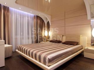 Tectos Tensos, PERFECT & AFFORDABLE LDA PERFECT & AFFORDABLE LDA Dormitorios de estilo moderno Vidrio Beige