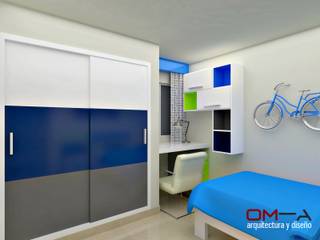 Diseño interior en apartamento , om-a arquitectura y diseño om-a arquitectura y diseño غرفة الاطفال