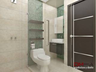 Diseño interior en apartamento , om-a arquitectura y diseño om-a arquitectura y diseño Phòng tắm phong cách hiện đại