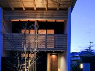 kumekubota house, 髙岡建築研究室 髙岡建築研究室 Case in stile asiatico Legno Effetto legno