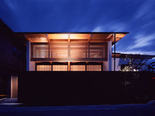 minamiumenomoto house, 髙岡建築研究室 髙岡建築研究室 บ้านและที่อยู่อาศัย ไม้ Wood effect