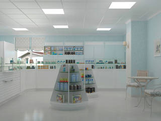 Дизайн аптеки, Студия дизайна Дарьи Одарюк Студия дизайна Дарьи Одарюк Estudios y oficinas clásicos