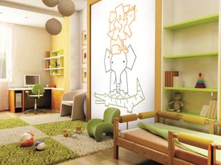 Collezione Little Ones murales, parati e bordi, Bianchi Lecco srl Bianchi Lecco srl Moderne Kinderzimmer Papier