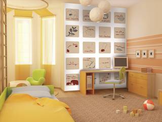 Collezione Little Ones murales, parati e bordi, Bianchi Lecco srl Bianchi Lecco srl Modern nursery/kids room Paper