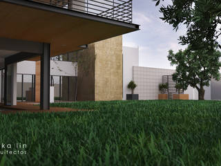 Casa San Quintin, ERIKA LIN ERIKA LIN Modern style gardens Concrete