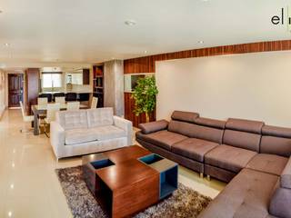 Departamento Quintas del Mar, el interior el interior Modern Living Room Wood White