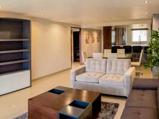 Departamento Quintas del Mar, el interior el interior Modern Living Room Wood White