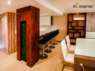 Departamento Quintas del Mar, el interior el interior Modern Dining Room Wood White