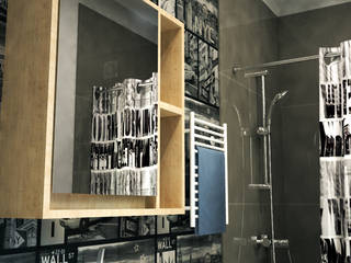 łazienka New York, MS Studio Design MS Studio Design Moderne Badezimmer Fliesen