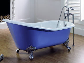 Freistehende Retro Badewanne aus Gußeisen - so liebt es der Purist, Antikbad Antikbad Baños de estilo clásico Metal