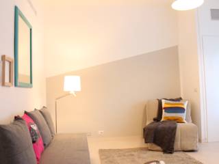 Home Staging - Monolocale in Residence, noemi moauro noemi moauro Salones de estilo minimalista
