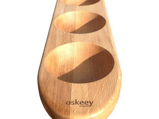 Oskeey serving platter, Oskeey Oskeey Mediterranean style kitchen Wood Wood effect