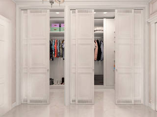 Трехкомнатная квартира в ЖК Триколор, GM-interior GM-interior Classic style dressing room