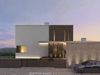 Дом с видом на озеро, Dmitriy Khanin Dmitriy Khanin Casas de estilo minimalista Madera Beige