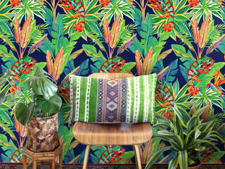 Living Room, Pixers Pixers Livings de estilo colonial Verde