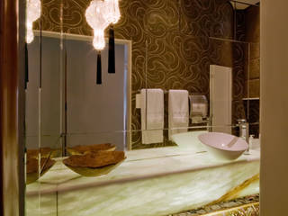 Banheiro, Flaviane Pereira Flaviane Pereira Eclectic style bathrooms Marble