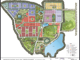 Lavasa Master Plan, Icarus Architects Icarus Architects Espacios comerciales