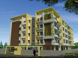 Shyam Ambika Apartment, Icarus Architects Icarus Architects Дома в стиле модерн