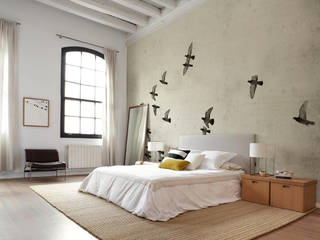 Birds Pixers Klassische Schlafzimmer Beige birds,wall mural,wallpaper,sky