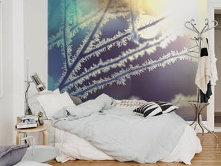 Rime Pixers Scandinavian style bedroom wall mural,wallpaper,frost,rime,winter