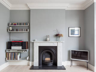 TE Residence, deDraft Ltd deDraft Ltd Scandinavian style living room Grey