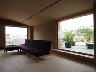 my residence, 高田和政建築設計室 高田和政建築設計室 Livings de estilo moderno Madera maciza Multicolor