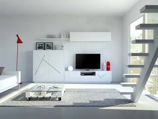 Salones modernos - ILUSION HOME, CUBIMOBAX S.L CUBIMOBAX S.L Ruang Keluarga Modern