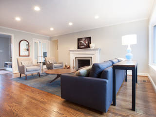 Home remodel in Washington, D.C., RedBird ReDesign RedBird ReDesign Modern Living Room