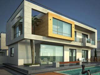 İKİZLER-ÇEŞME, ARTIBODRUM MİMARLIK MÜH.İNŞ.TAAH.TİC.LTD.ŞTİ ARTIBODRUM MİMARLIK MÜH.İNŞ.TAAH.TİC.LTD.ŞTİ Casas modernas Mármore