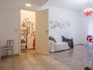 Home Staging al Quartiere Collatino: Idee, Flavia Case Felici Flavia Case Felici Salas de estar modernas