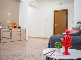 Home Staging al Quartiere Collatino: Idee, Flavia Case Felici Flavia Case Felici Nowoczesny salon