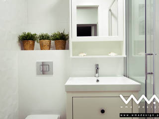 łazienka BW | home staging, WMA Design WMA Design Kamar Mandi Modern