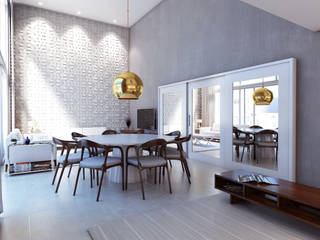 Apartamento - Interiores, Lozí - Projeto e Obra Lozí - Projeto e Obra Modern dining room