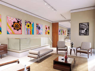 Retrofit Residencial 3D, Lozí - Projeto e Obra Lozí - Projeto e Obra Modern Living Room
