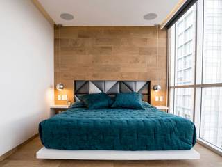 DEPARTAMENTO EN PARQUES POLANCO, CDMX, HO arquitectura de interiores HO arquitectura de interiores Modern Bedroom
