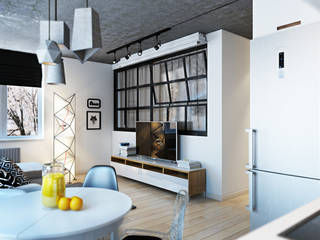 Loft 71, Polygon arch&des Polygon arch&des Salones minimalistas