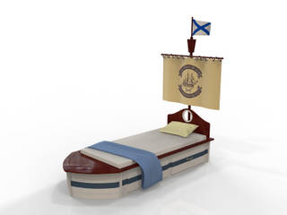 Детская кровать-корабль "Пират", DreamlandHouse DreamlandHouse Детская комнатa в классическом стиле