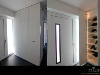 Einbauschränke – Platz optimal genutzt, Wagner Möbel Manufaktur Wagner Möbel Manufaktur Pasillos, vestíbulos y escaleras modernos