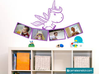 I portafoto wall stickers, per decorare la cameretta con le foto dei tuoi bambini, Camaleon Camaleon Quartos de criança minimalistas