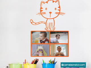 I portafoto wall stickers, per decorare la cameretta con le foto dei tuoi bambini, Camaleon Camaleon Kamar Bayi/Anak Minimalis