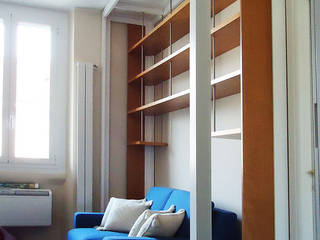 Arredo salvaspazio, PAZdesign PAZdesign Moderne Wohnzimmer Weiß