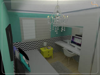 Projeto de Interior para o apartamento C|L, Humanize Arquitetura Humanize Arquitetura Modern Bedroom